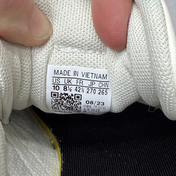 Adidas VL Court 3.0 triple stripe shoes red white blue women's 10 rare gold logo - Picture 9 of 10